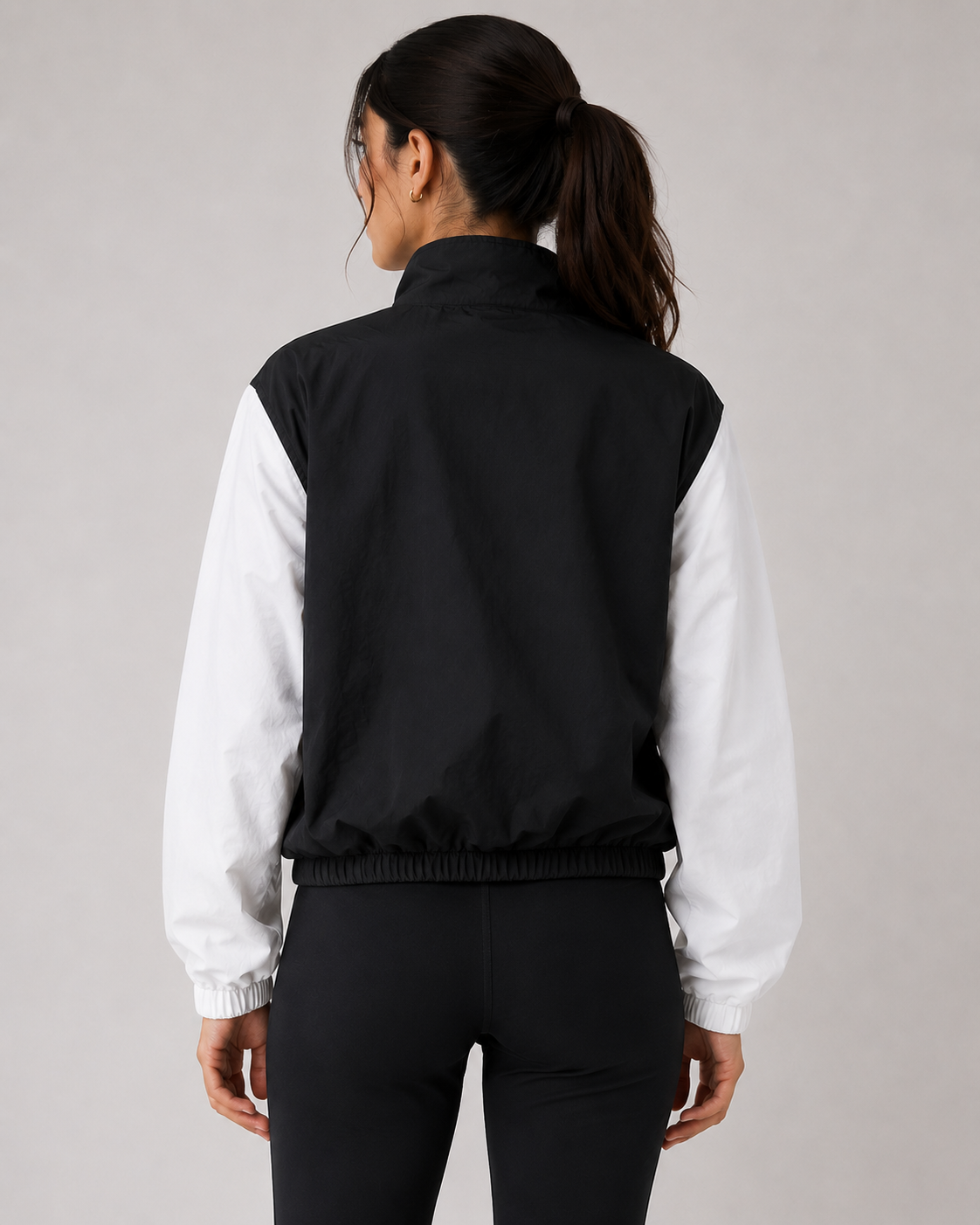 The Tox Windbreaker- Black/White
