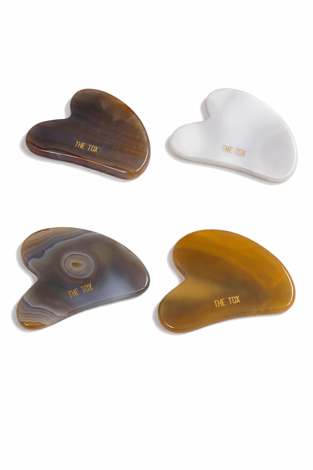 The Tox Agate Gua Sha Heart Shaped