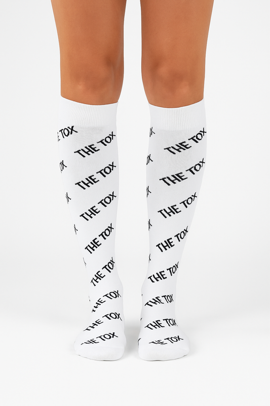 The Tox Compression Socks White