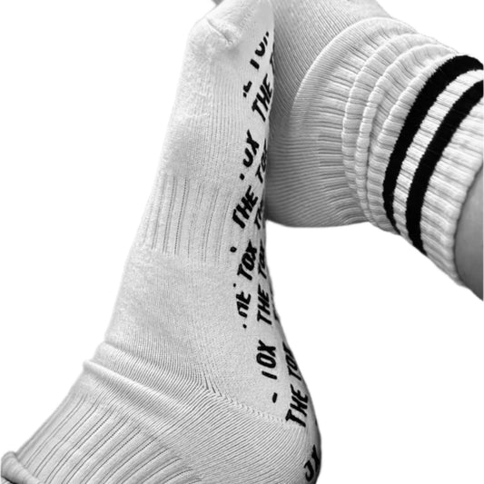 The Tox Crew Style Grip Socks - 24pc