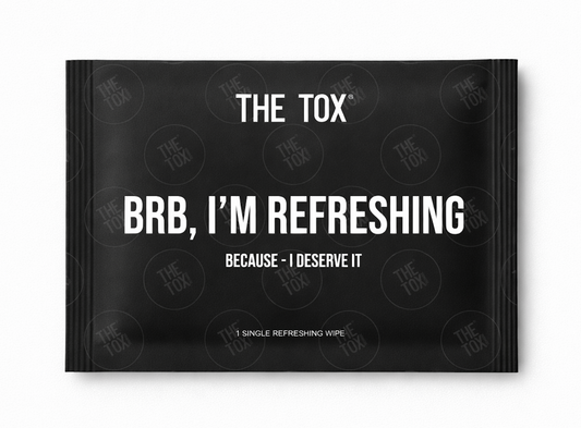 The Tox Single Wipes BRB, I'm Refreshing 1000pc